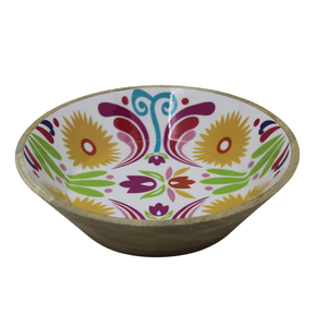 Tazón de mezcla redondo de diseñador a granel hecho a mano de madera y trabajo de Meena, Mini vajilla pequeña, vajilla para servidor de alimentos, cuenco, vajilla - Product Image 3