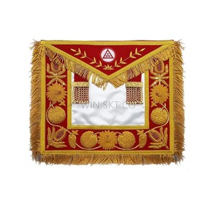 Venta al por mayor Fabricación New Masonic Regalia Holy Royal Arch Provincial Delantal Masonic Royal Arch Companions Delantal, - Product Image 5