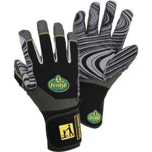 Gants de protection anti-vibrations LEIPOLD+DHLE XXL noir/gris, amortisseur de chocs EN 388 EN ISO 10819 PPE II, gants de jardin, équipement de protection - Product Image 1