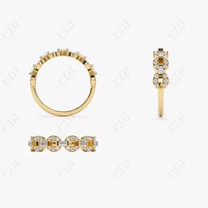 Anillo de oro blanco de 18K para niña, joyería de alta calidad, estilo Simple y elegante, anillo de compromiso de diamante cultivado en laboratorio - Product Image 5