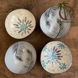 Cuencos de coco lacados de VIETNAM, productos nuevos, cuenco de cáscara de coco lacado, logotipo personalizado/diseño - Product Image 3