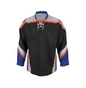 Maillot de hockey sur glace pour adulte de qualité professionnelle personnalisé avec broderie et couture 100% coton Séchage rapide Respirant Service OEM - Product Image 3