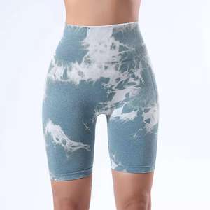 Nuevos pantalones cortos deportivos acanalados de secado rápido para yoga de cintura alta para adelgazar con control de barriga de STYLO INTERNATIONAL - Product Image 1