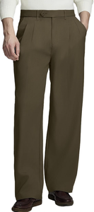 Pantalon habillé décontracté pour homme, style vintage, old money, plissé, jambe large, ample, coupe décontractée - Product Image 5