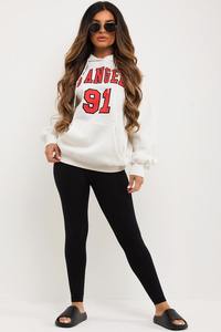 Sports <b>Gym</b> Heavy Weight 500 GSM Causal Wear <b>Hoodie</b> and Sweatshirts <b>for</b> Women's Long Sleeve Cotton Screen Printed <b>Hoodie</b> - Product Image 2