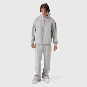 Ensemble 2 pièces Jogger Sets Oversize Pants Sweat Suits 100% Cotton Custom Hoodie and Sweatpants Unisex Zip up Tracksuits for Men - Product Image 2