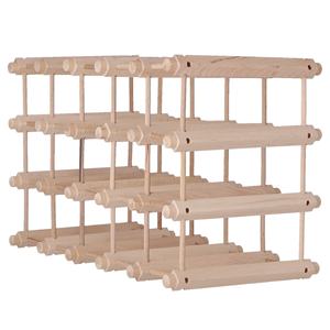 Portabottiglie in Legno di Faggio WELL HOME per 20 Bottiglie, Elegante e Resistente - Product Image 4