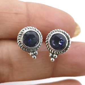 Handmade Aurora Mystic Topaz <b>Sterling</b> <b>Silver</b> <b>Stud</b> <b>Earrings</b>, November Birthstone - Product Image 3