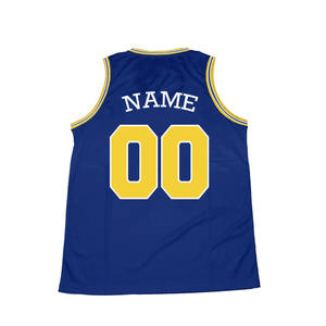 Camiseta de baloncesto reversible con cuello redondo y logotipo y texto personalizados OEM para unisex, 100 % poliéster transpirable, talla grande, ropa de equipo personalizada. - Product Image 4