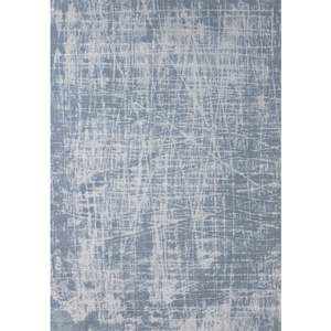 Modern <b>Boho</b> Handmade Rectangular Polyester <b>Rug</b> for Living Room Hallway Teen Spaces-Carina Blue 6923 - Product Image 1