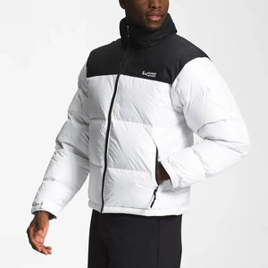 Hot Sale Men's Puffer <b>Jackets</b> Fashionable Top Design with Stand Collar Latest Style at Low Price - Product Image 3