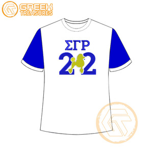 Vente en gros de t-shirt Sigma Gamma Rho pour femmes vêtements de sororité jersey de coton t-shirt respirant de haute qualité vêtements grecs pour femmes - Product Image 5
