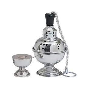 Brûleur d'encens à charbon de bois en laiton de qualité supérieure Brûleur d'encens tibétain en laiton pour la maison. - Product Image 6