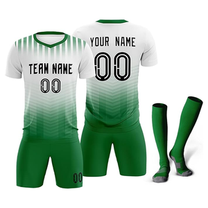 Uniformes de fútbol sublimados completos de poliéster 100% personalizados unisex al por mayor, ropa de fútbol cómoda de llevar - Product Image 1