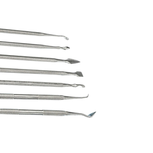 Juego de Espátulas para Tallar Cera, 7 Piezas de Acero Inoxidable, Herramientas Manuales para Tallar Cera con Certificación CE, Logotipo OEM, Instrumentos Dentales Duraderos para Modelar - Product Image 3