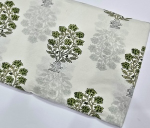 Jaipur fabriqué à la main 100% coton bloc de main imprimé tissu fait à la main traditionnel écologique respirant bloc impression coton tissu - Product Image 6