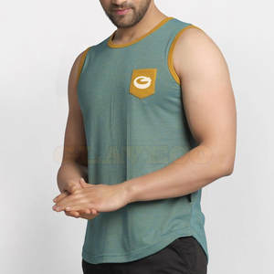 Peso ligero gimnasio Fitness Wear hombres camiseta sin mangas de secado rápido hombres adultos camiseta sin mangas uso al aire libre hombres camiseta sin mangas - Product Image 2