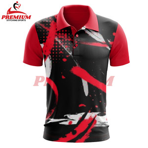 Chemises polo personnalisées en gros, marque privée, sublimation, motif - Product Image 4