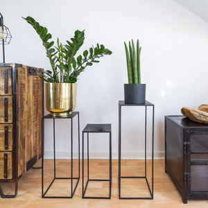 Meilleure vente support de jardinière carré en métal noir au prix le plus bas pour restaurant maison salon - Product Image 2