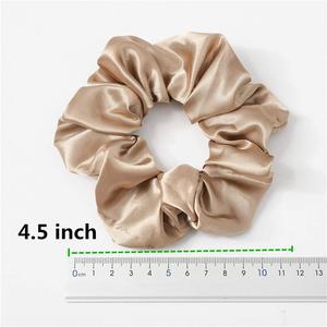 Soft Custom Logo Elasticated 100% Silk <b>Hair</b> Ties <b>Hair</b> Accessories for Women OEM <b>Scrunchy</b> <b>Hair</b> Tie Made in Vietnam - Product Image 2
