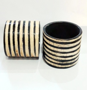 Anneau de serviette en corne de buffle naturelle, anneau de serviette de luxe de haute qualité, fête de mariage, corne de buffle élégante, table à manger - Product Image 6