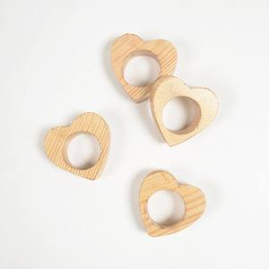 Competitive Price Acacia Wood <b>Napkin</b> <b>Ring</b> Holder Heart Shaped <b>Wooden</b> <b>Rings</b> for Holding Table Dining <b>Napkins</b> - Product Image 2
