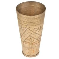 Diseño de hoja hecho a mano con borde decorativo, Punjabi Lassi, artículos de regalo de vidrio, NGL-236 al por mayor
