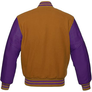 Chaqueta Universitaria para Hombre, Confeccionada con Tela de Alta Calidad y Cuero con Parches, Cómoda de Usar, Talla Grande, Producto de Alta Calidad - Product Image 6