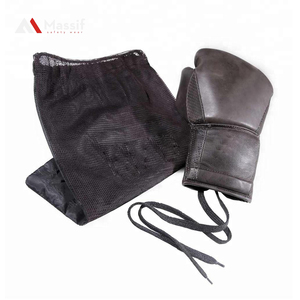 Guantes de boxeo con logotipo personalizado de cuero de vaca de alta calidad - Product Image 4