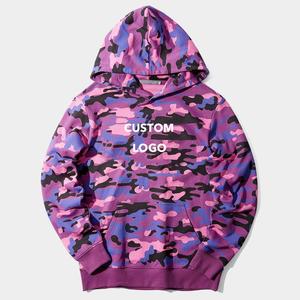 Sweat à capuche unisexe avec logo personnalisé, en vrac, en polyester molletonné blanc uni, pour femmes - Product Image 4