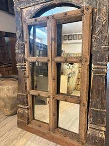 Espejo de cuerpo entero de madera estilo moderno de mediados de siglo, elegante, duradero y antiguo para cocina, comedor, entrada, dormitorio y sala de estar - Product Image 4