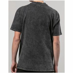 เสื้อยืดสำหรับผู้ชายเสื้อยืดสไตล์สตรีทซักกรดเสื้อยืดคอกลมพิมพ์ลายสไตล์วินเทจ - Product Image 2