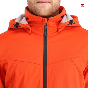 Veste softshell personnalisée pour homme, fermeture éclair écologique, tissu respirant avec logo personnalisé, vestes tendance - Product Image 5