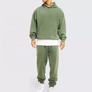 Survêtement de Jogging épais et lourd pour homme, Logo personnalisé, 100% coton - Product Image 1