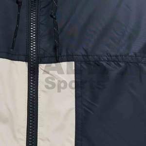 VALVA SPORTS Veste de pluie imperméable à capuche noire et verte avec fermeture éclair pour homme pour l'hiver High Street Style Plus Size - Product Image 3