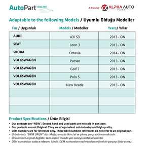 Kit de reparación de techo corredizo-6 piezas para VW Passat,Golf 7,Polo 5,New Beatle - Product Image 2