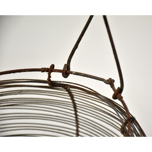 Vintage egg <b>basket</b> or salad spinner metal : Kitchen decorative <b>storage</b> - <b>Hanging</b> farmhouse/<b>Basket</b> For Fruits And Vegetables - Product Image 6