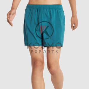 กางเกงขาสั้นออกกำลังกายกลางแจ้งสำหรับผู้ชาย ลายพิมพ์ดิจิทัล ระบายอากาศ แห้งเร็ว ผ้ายืด สแปนเด็กซ์ สีพื้น - Product Image 1