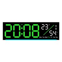 Reloj Digital LED Multifuncional Huayang con Luz de Fondo RGB, Doble Alarma, Temporizador, Temperatura, Fecha, Día de la Semana, para Pared o Mesa
