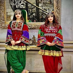 Ropa tradicional hecha a mano vestido afgano de alta calidad mejor Material afgano Vintage vestidos de mujer 0713 - Product Image 1