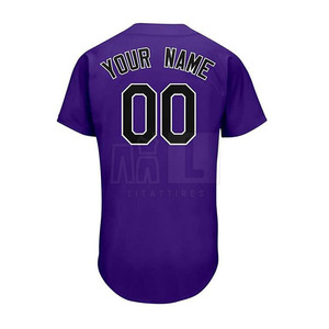 Uniforme de baseball personnalisé en polyester respirant et léger, séchage rapide, évacuation de l'humidité, design entièrement personnalisé pour adultes unisexes - Product Image 4