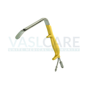 Vaslcare 18.5cm Rétracteur à fibre optique style Ferriera Manche doré en acier inoxydable Base d'instruments chirurgicaux manuels - Product Image 3