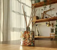 Diffuseur de parfum pour la maison en verre artisanal élégant - DIY Longue durée Écologique Sans alcool Sans paraben