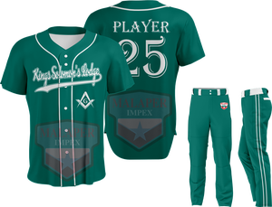 Pantalon de baseball respirant de haute qualité pour jeunes Softball/Uniforme de sublimation de baseball - Product Image 3
