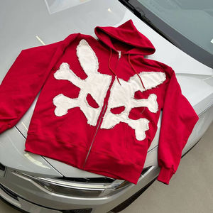 เสื้อกันหนาวมีฮู้ดปักลายพิมพ์ดิจิตอลผ้าฝ้ายเทอร์รี่ซักกรดเฮฟวี่เวทมีกระเป๋าสำหรับฤดูหนาว - Product Image 6