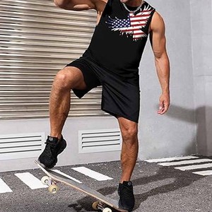 Ropa deportiva para hombre, camiseta sin mangas de algodón transpirable, uniforme personalizado a la moda para hombre, subida por Dress Sports - Product Image 6