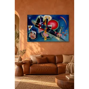 Composition géométrique bleue de Fida Kandinsky, impression sur toile - Product Image 3