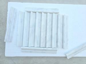 2025หินอ่อนสีขาวเคลือบเงาลายไม้หินปูนขัดเงาแม่พิมพ์3ซม. และการหล่อแบบรางเก้าอี้ขนาด3ซม. ทำจากไก่งวง - Product Image 6