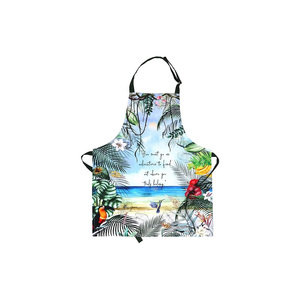 Delantal de cocina Unisex personalizado de alta calidad Material de algodón puro Impresión digital Delantal de cocina - Product Image 5