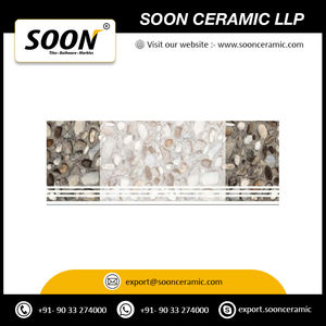 Carreaux en porcelaine résistants aux taches pour marches et contremarches 20X120 CM avec carreaux d'escalier au design à bord lisse du fournisseur indien - Product Image 3